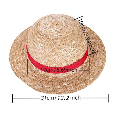 Luffy’s Iconic Straw Hat – Premium Anime Cosplay & Streetwear Sun Hat